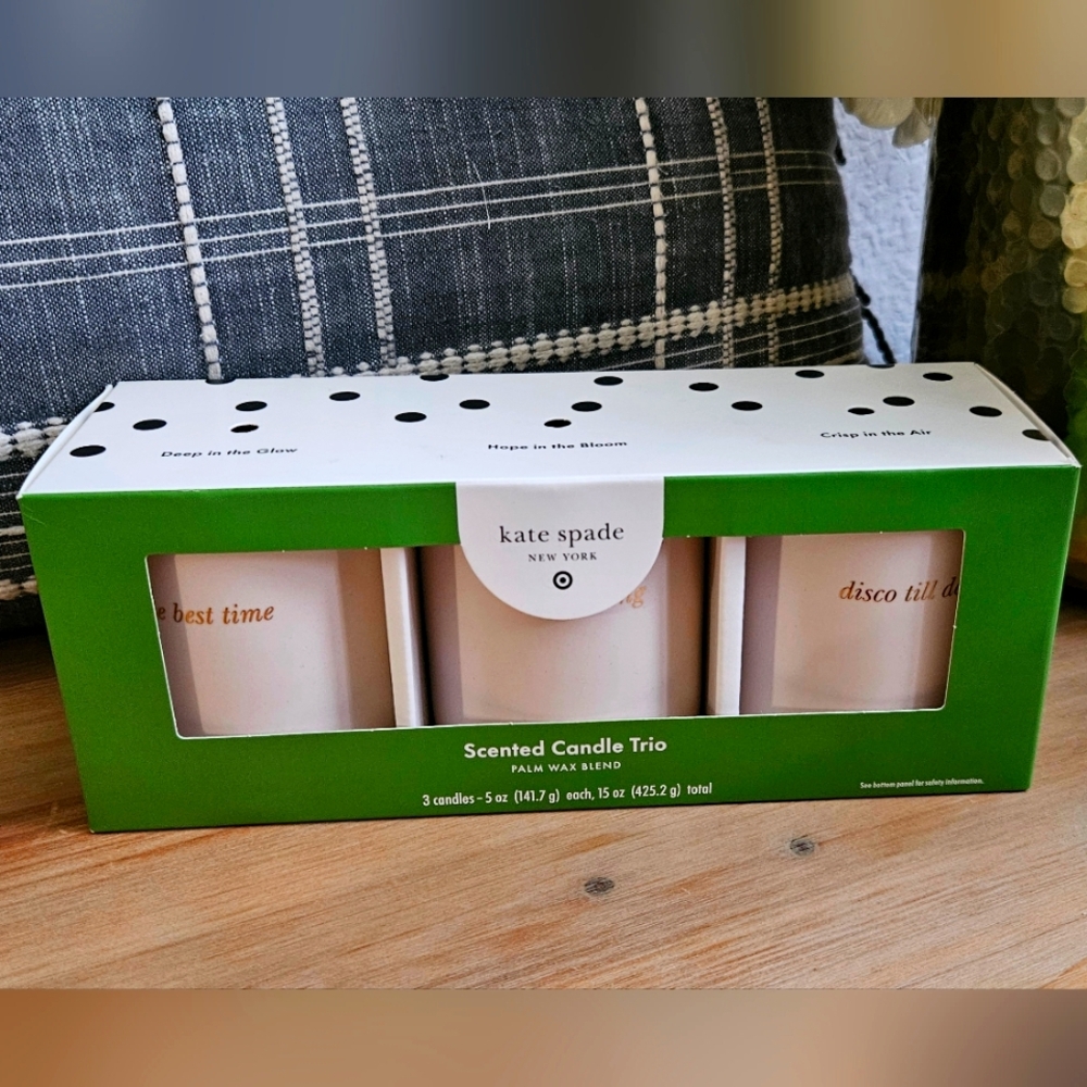 Kate Spade Scented Candle Trio